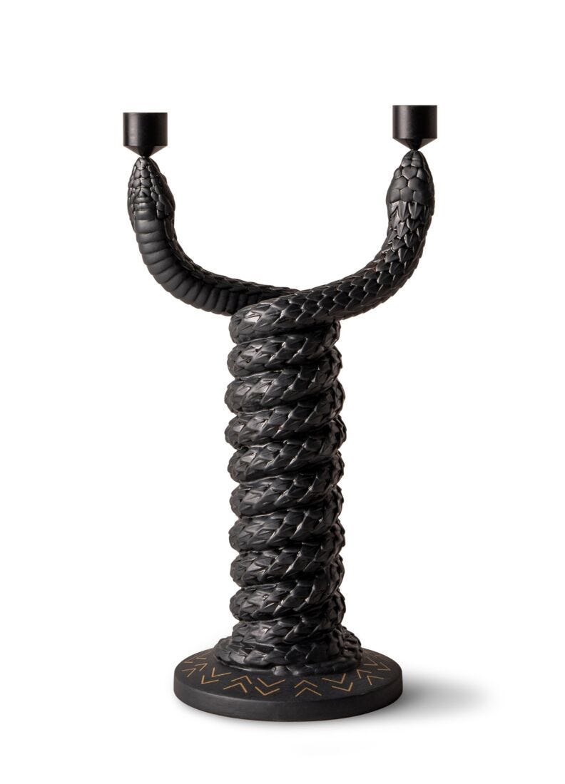 Snakes candleholder in Lladró