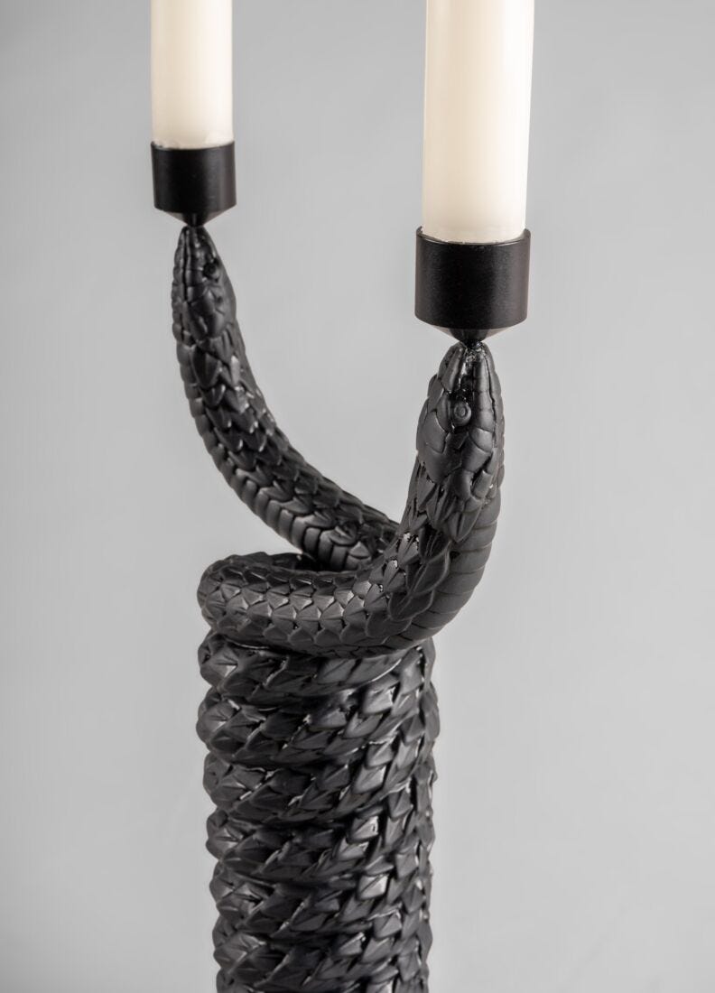 Snakes candleholder in Lladró