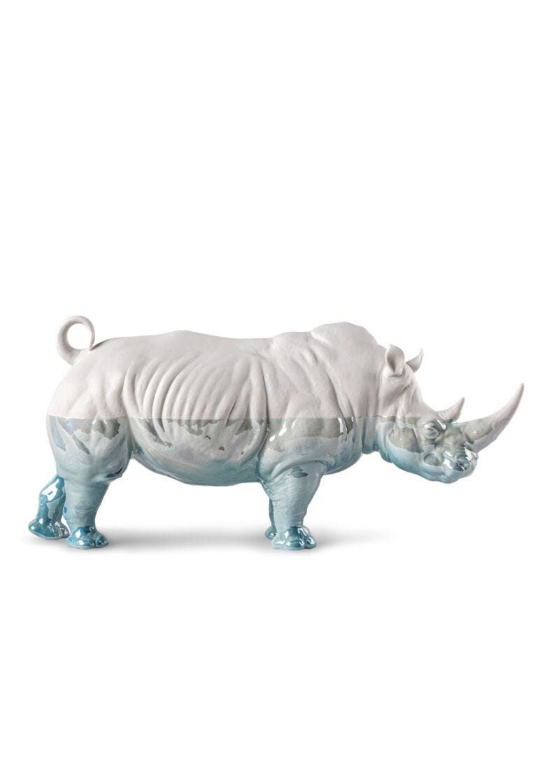 Escultura Rinoceronte - Underwater en Lladró