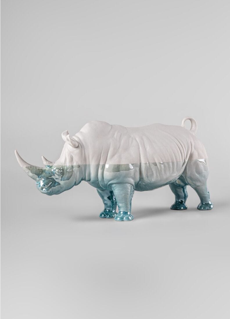 Escultura Rinoceronte - Underwater en Lladró