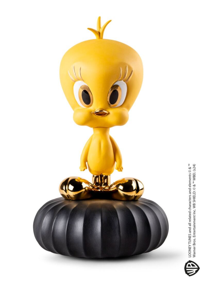 Tweety Bird 天使 ハープ フィギュア 置物 Tweety Sculpture | Lladró® USA