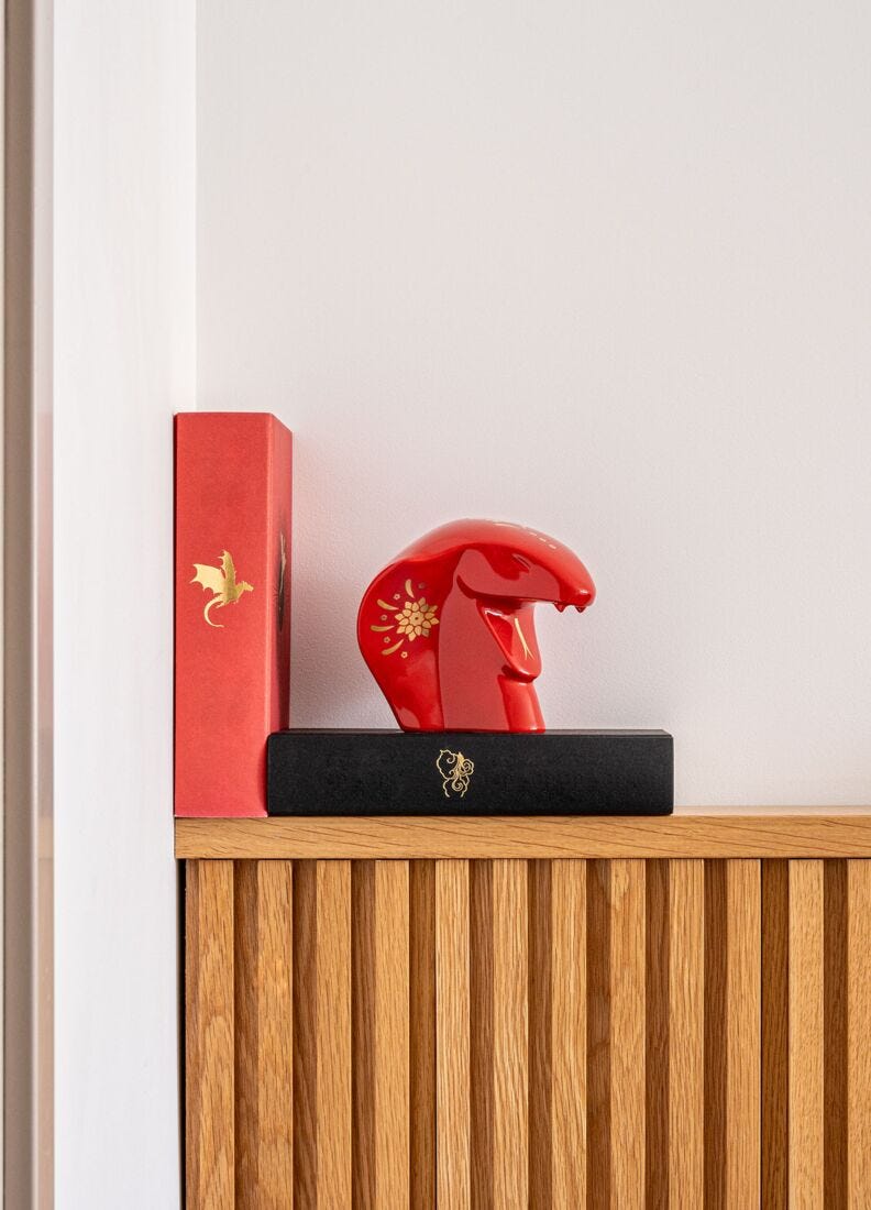 The Snake Sculpture. Red - gold, 2 of 7