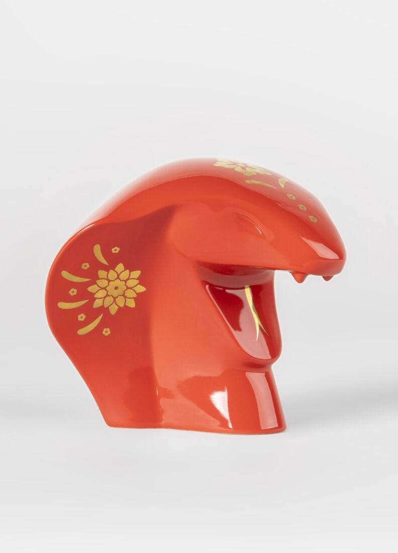 The Snake Sculpture. Red - gold, 6 of 7