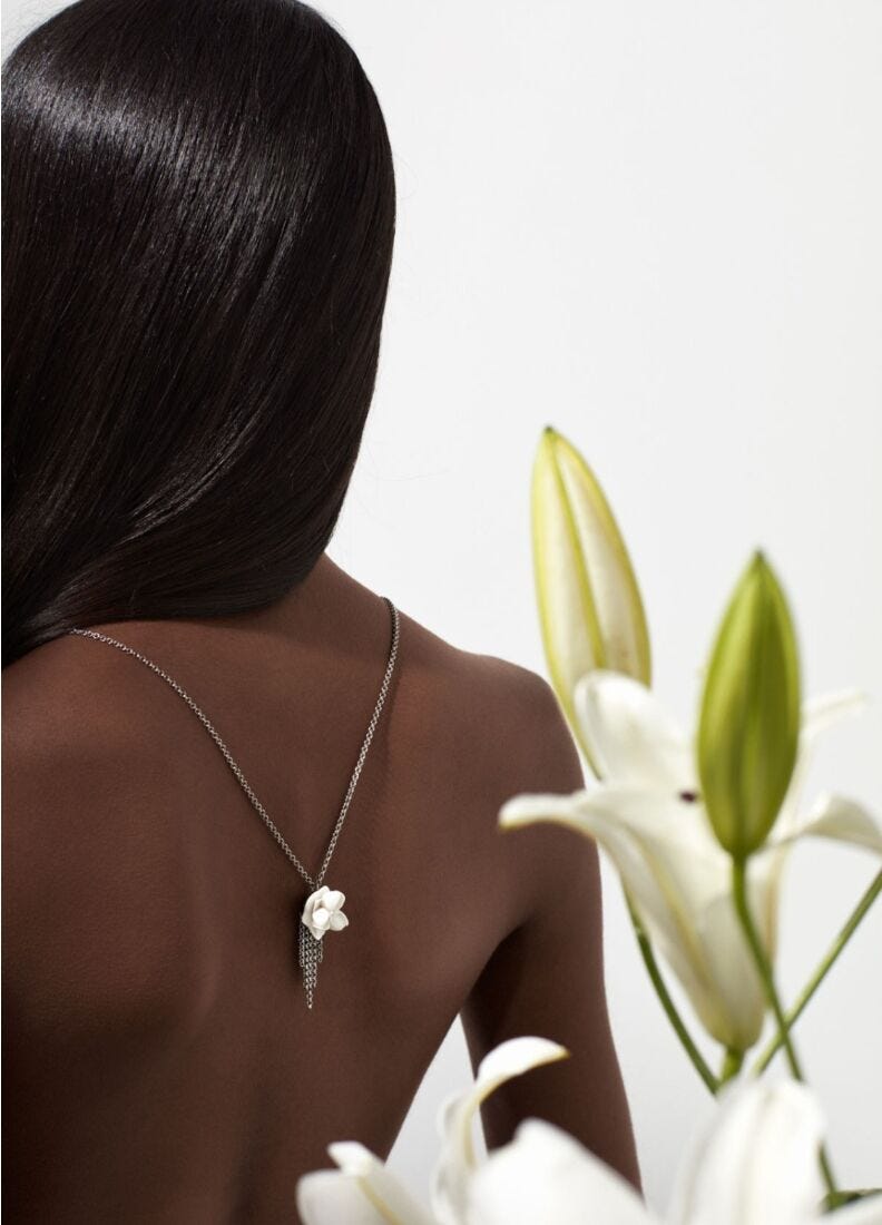 Orchid Pendant in Lladró