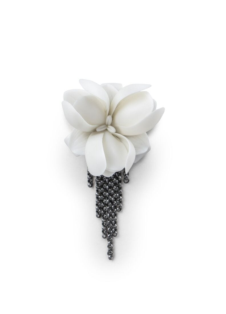 Orchid brooch in Lladró