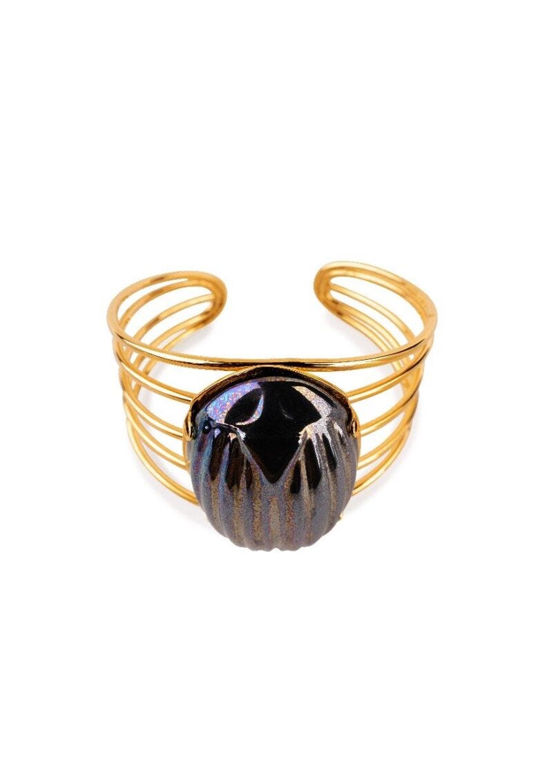 Scarab cuff in Lladró