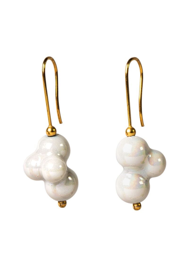 Bubbles earrings in Lladró