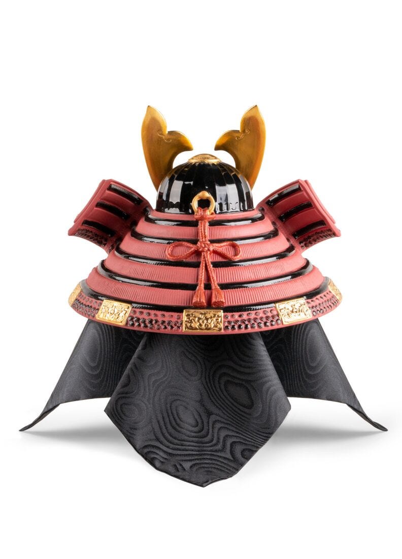 Samurai Helmet Figurine in Lladró