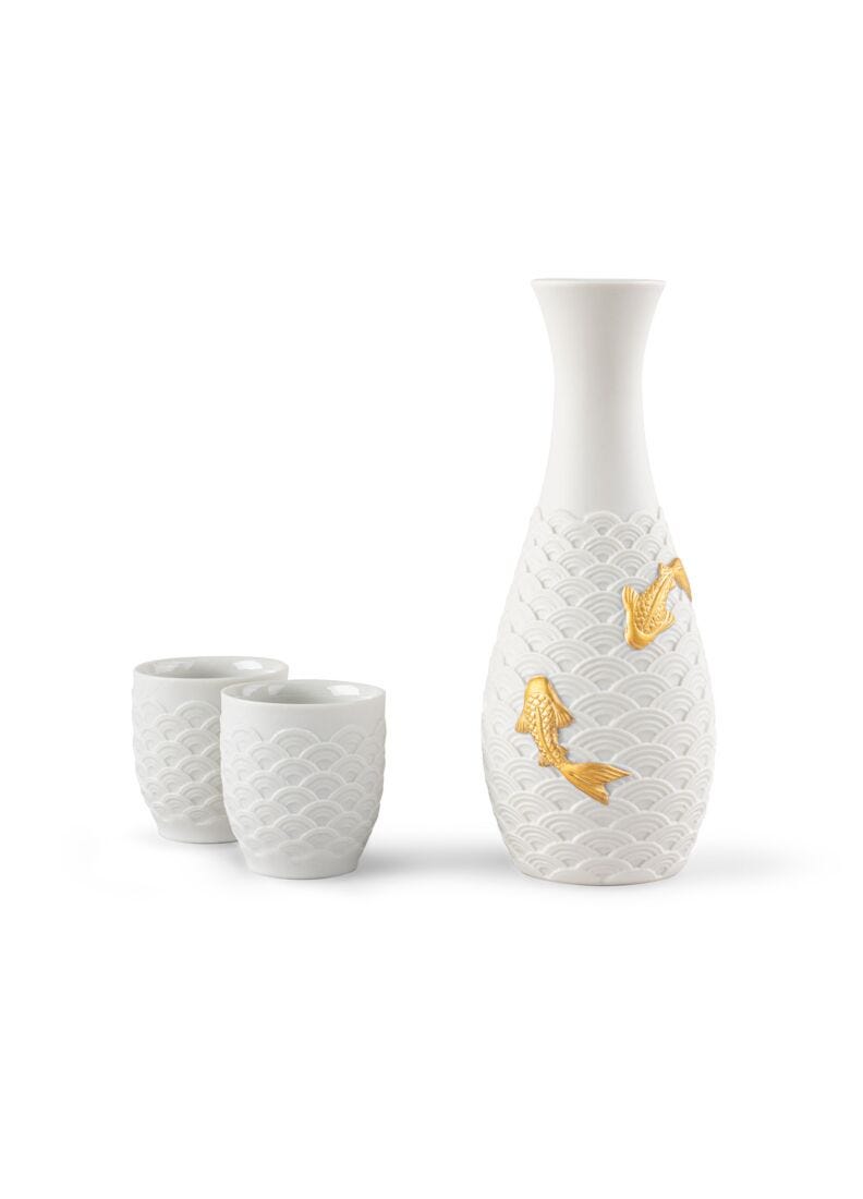 Koi sake set in Lladró