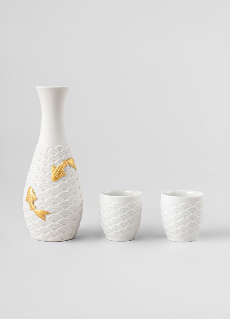 Set da sake Koi in Lladró