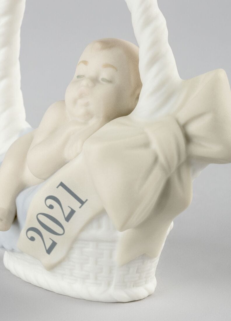 Born in 2021 Boy Figurine in Lladró