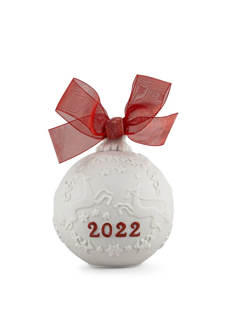 Palla di Natale 2022 (Re-Deco rosso) in Lladró