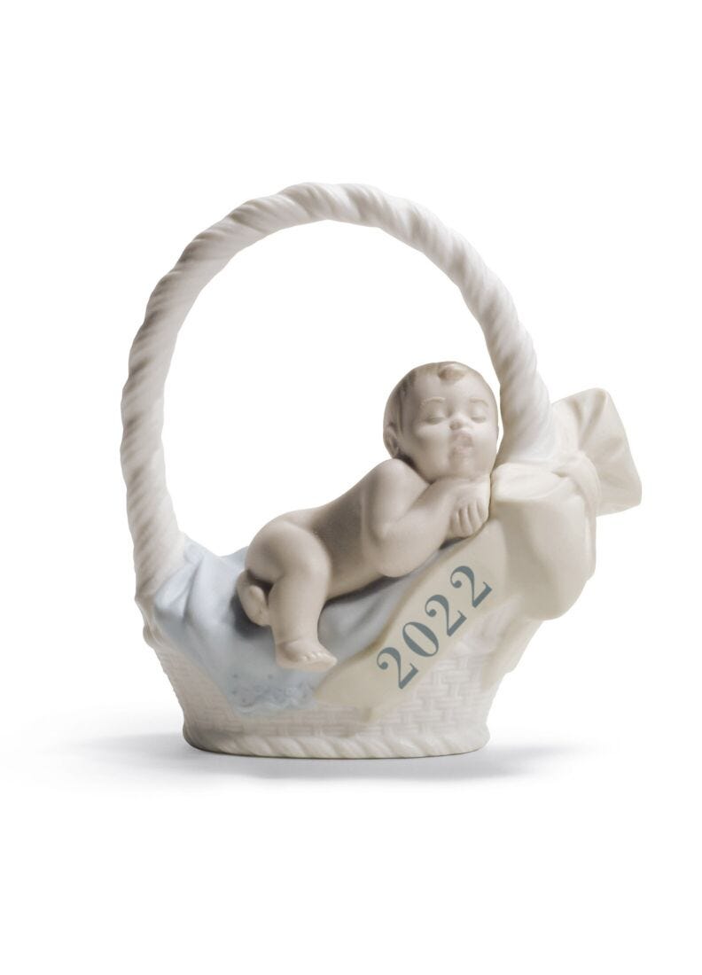 Born in 2022 Boy Figurine in Lladró