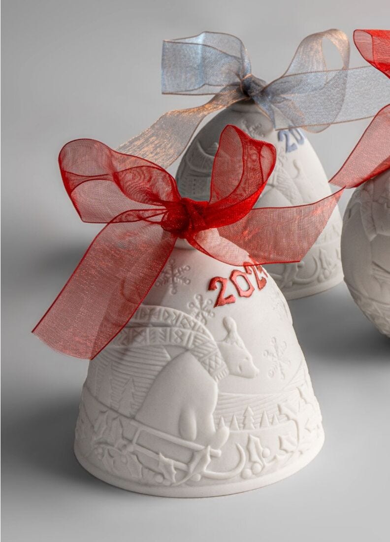 2024 Christmas Bell Set Lladró Official USA