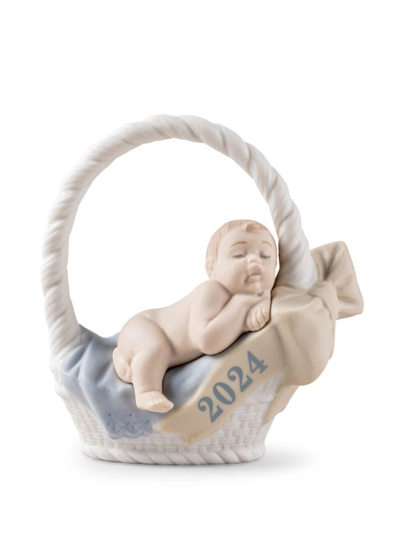 Born in 2024 Boy Figurine in Lladró