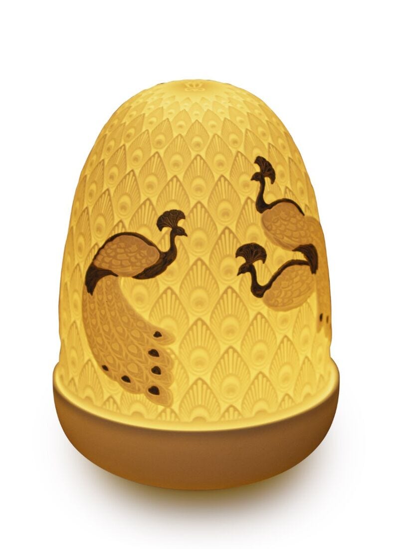 Peacocks Dome Table Lamp in Lladró