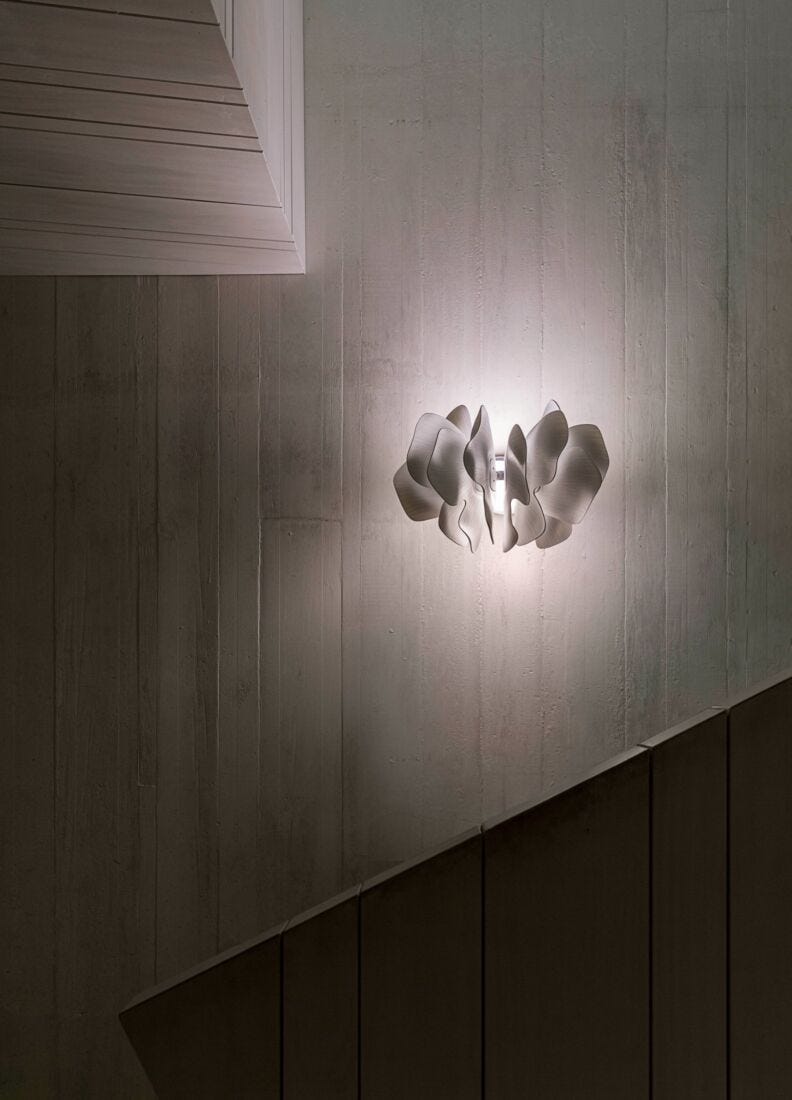Nightbloom Wall Sconce. White. (CE/UK) in Lladró
