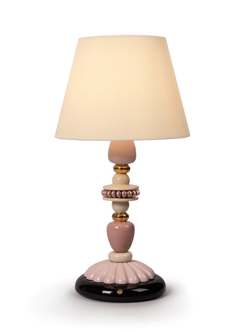 Firefly Table Lamp. Pink and Golden Luster. (CE) - Lladro-Europe