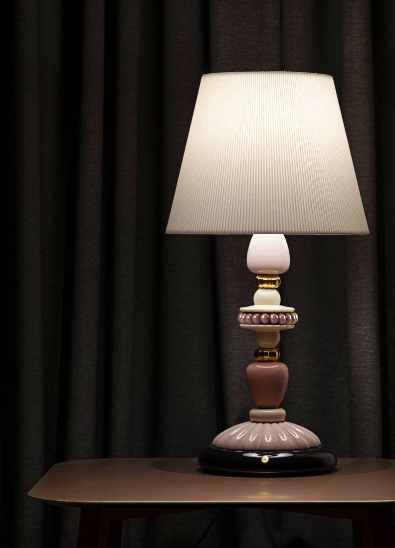Palm Firefly Golden Fall Table Lamp. Green and Blue | Lladró