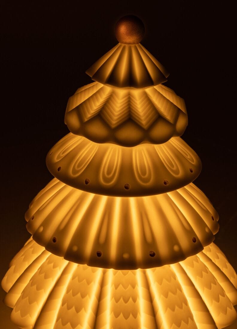 Christmas tree lamp in Lladró