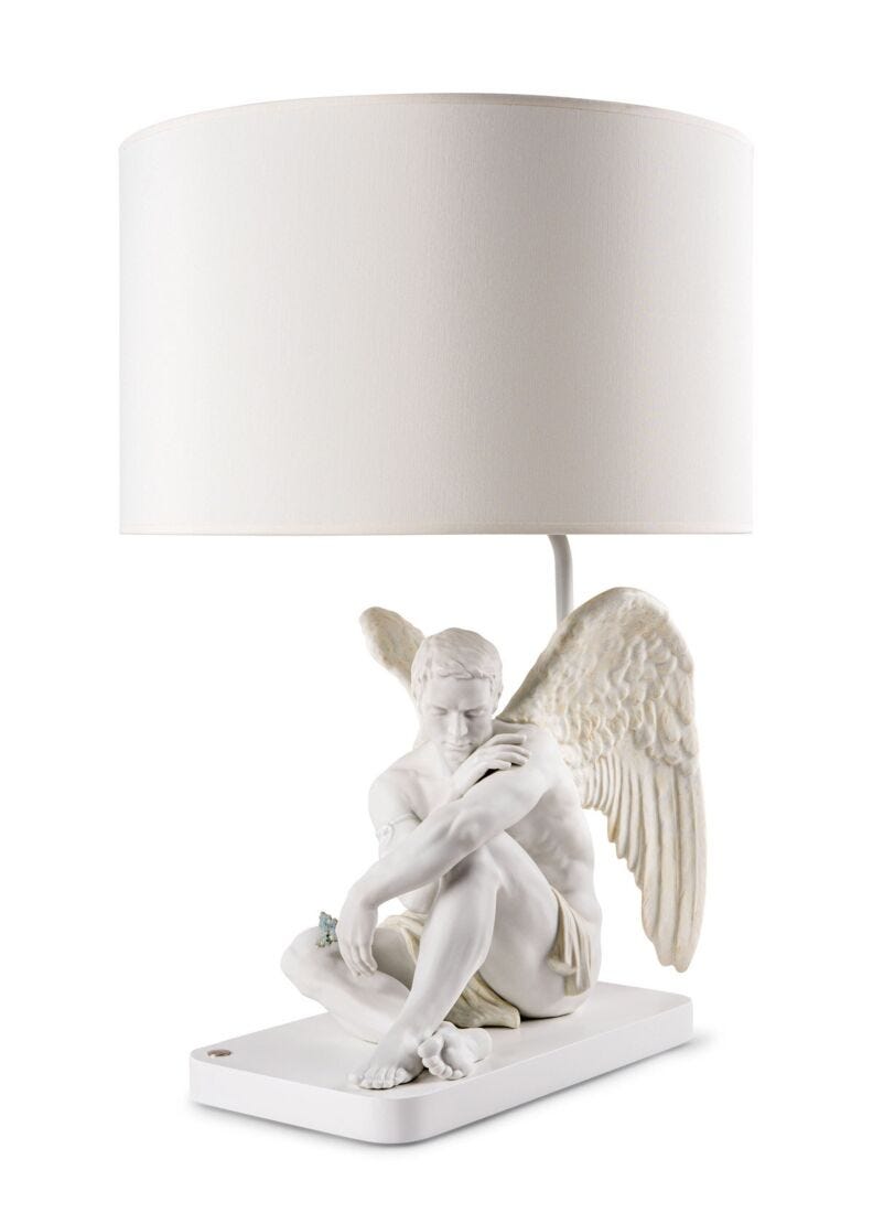 Protective Angel table lamp (JP) in Lladró