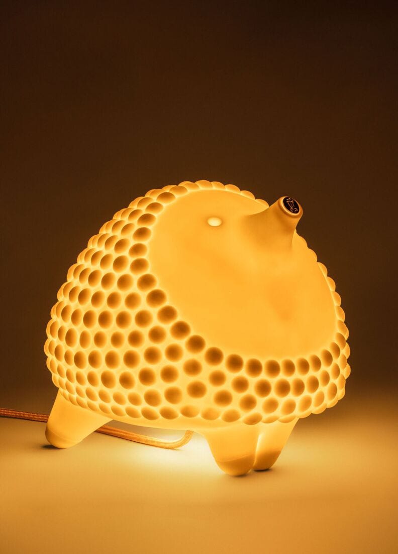 Hedgehog table lamp (US) in Lladró
