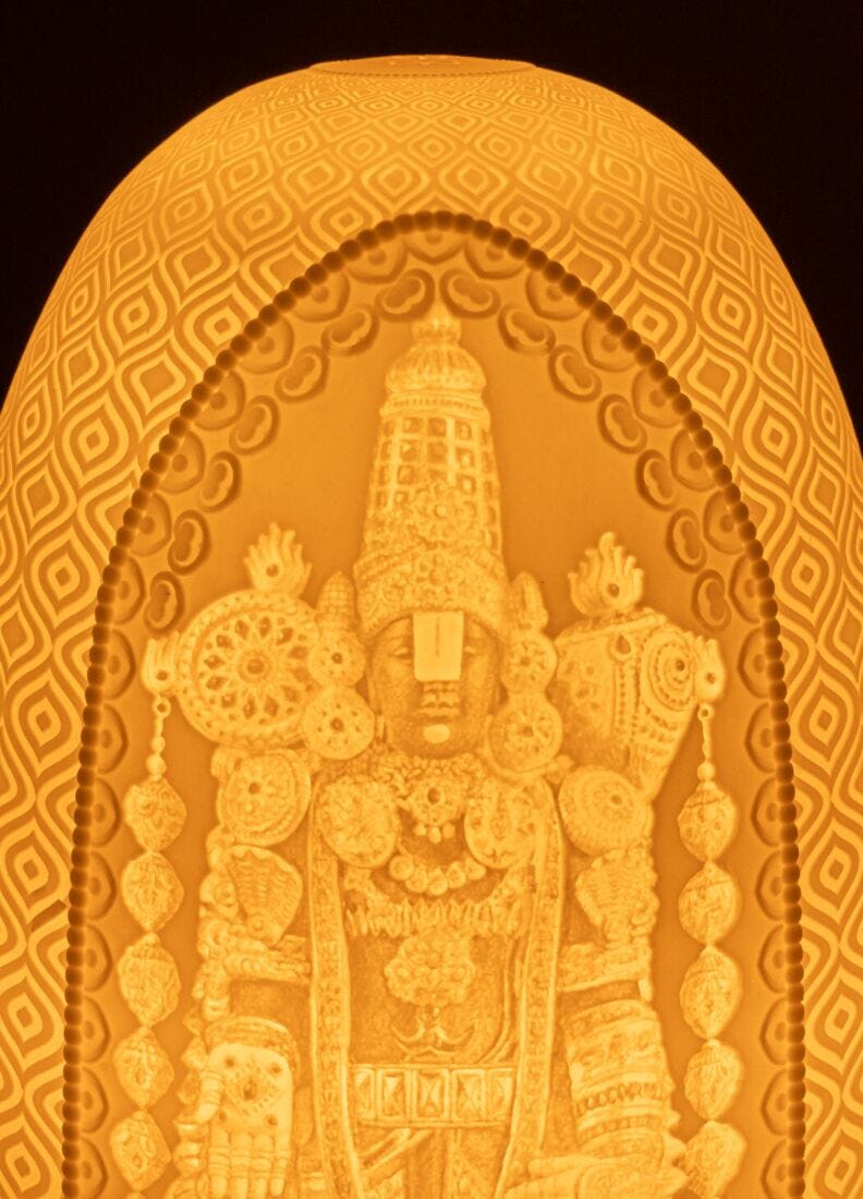 Lord Balaji Dome table lamp in Lladró