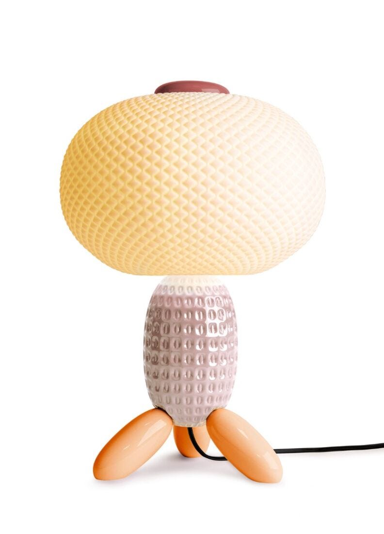 Soft Blown Table lamp. Pink (CE) in Lladró