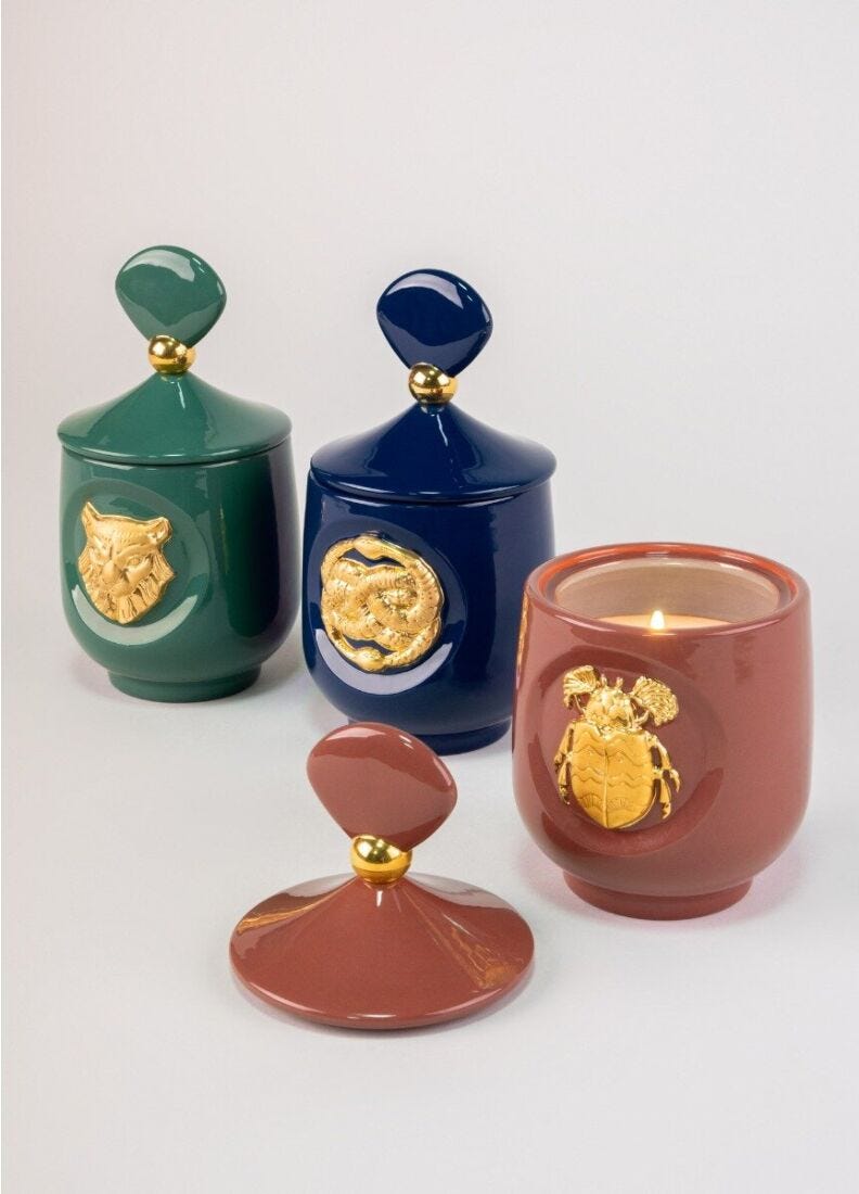 Luxurious animals Candles Set in Lladró