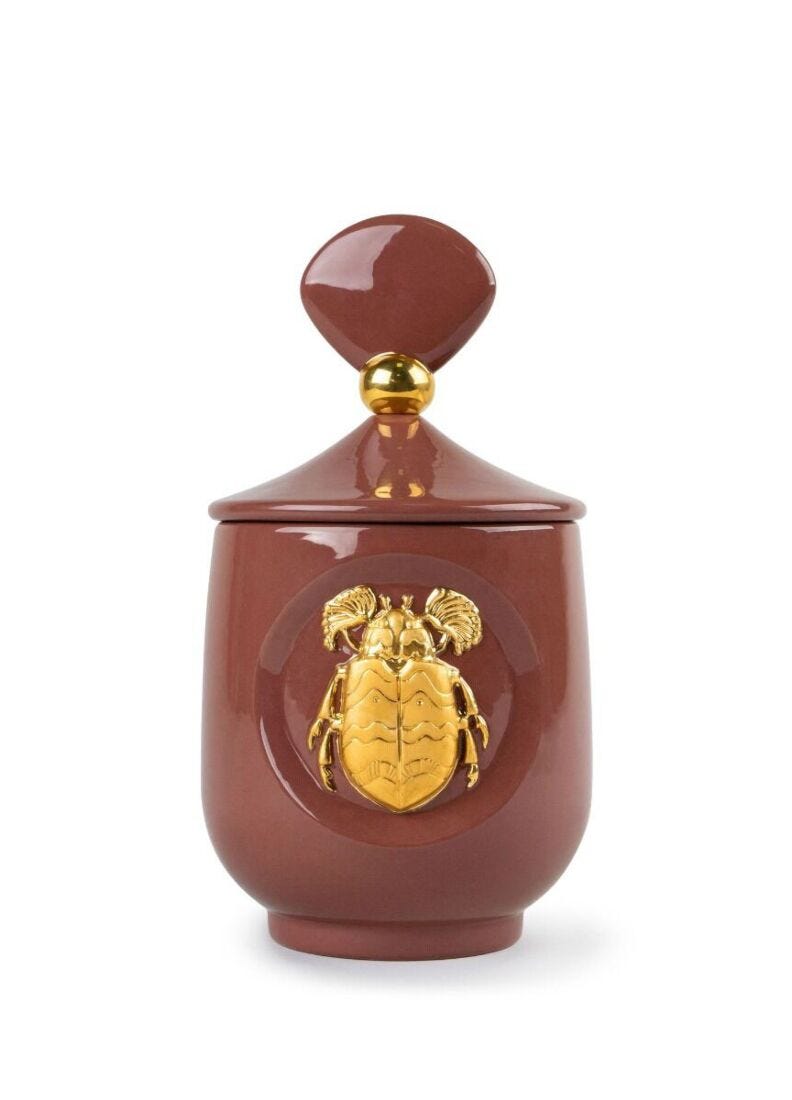 Scarab candle Luxurious animals. Moonlight Scent in Lladró