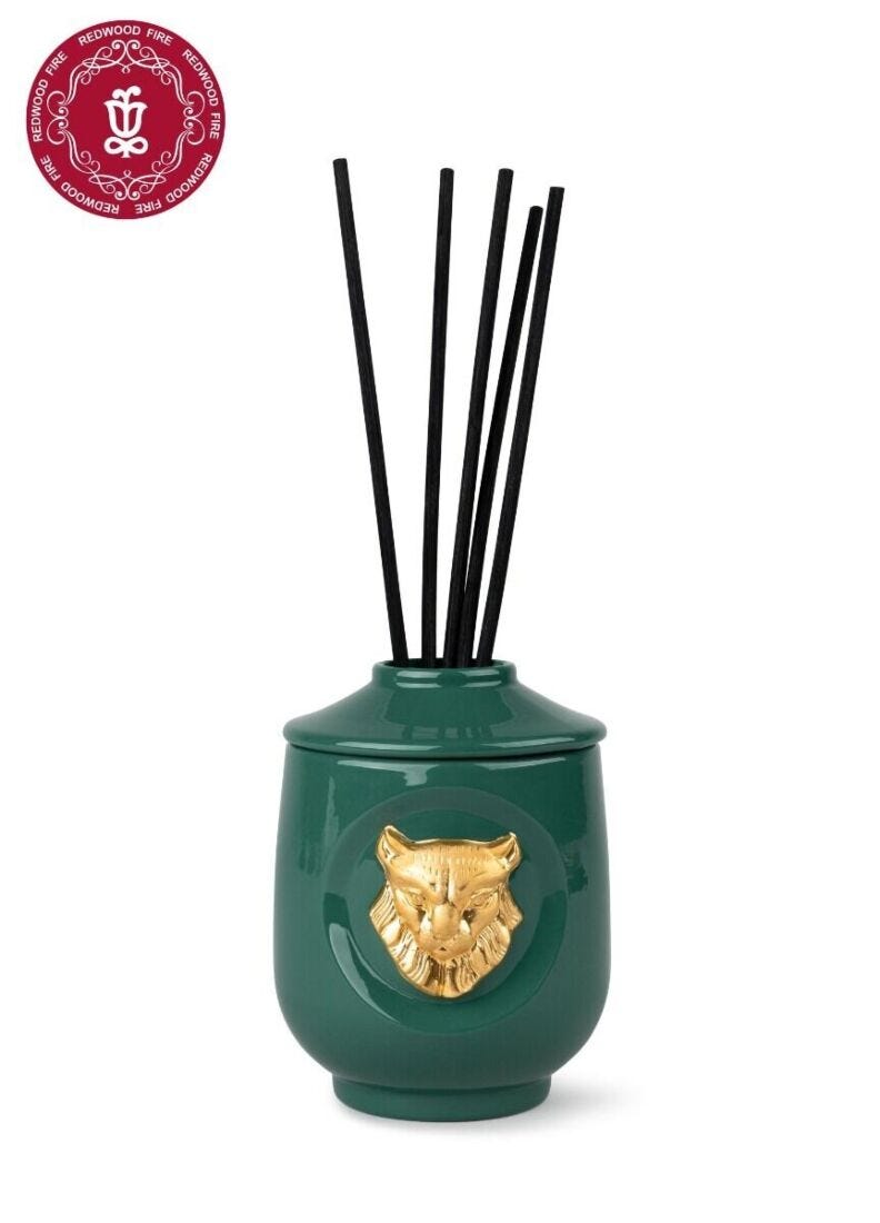 Lynx Perfume diffuser Luxurious animals. Redwood fire Scent in Lladró