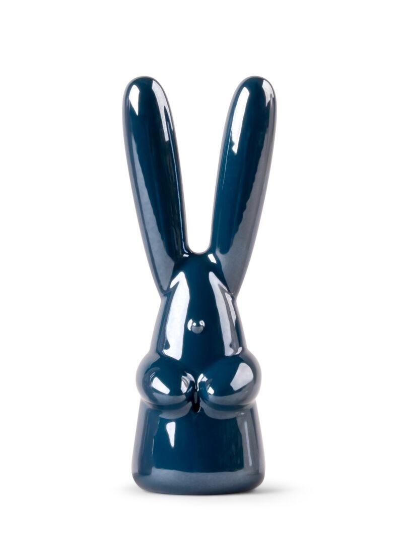 Bunny Figurine. Dark blue, 1 of 6