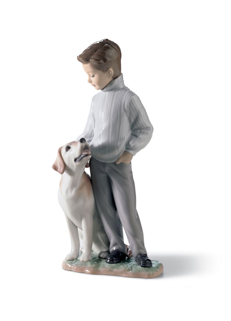 My Loyal Friend Dog Figurine in Lladró