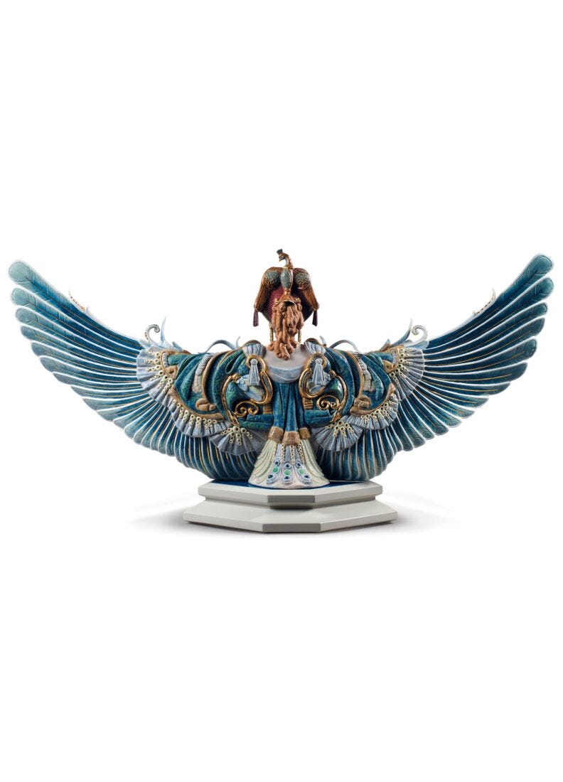 Winged fantasy Woman Sculpture. Limited Edition in Lladró