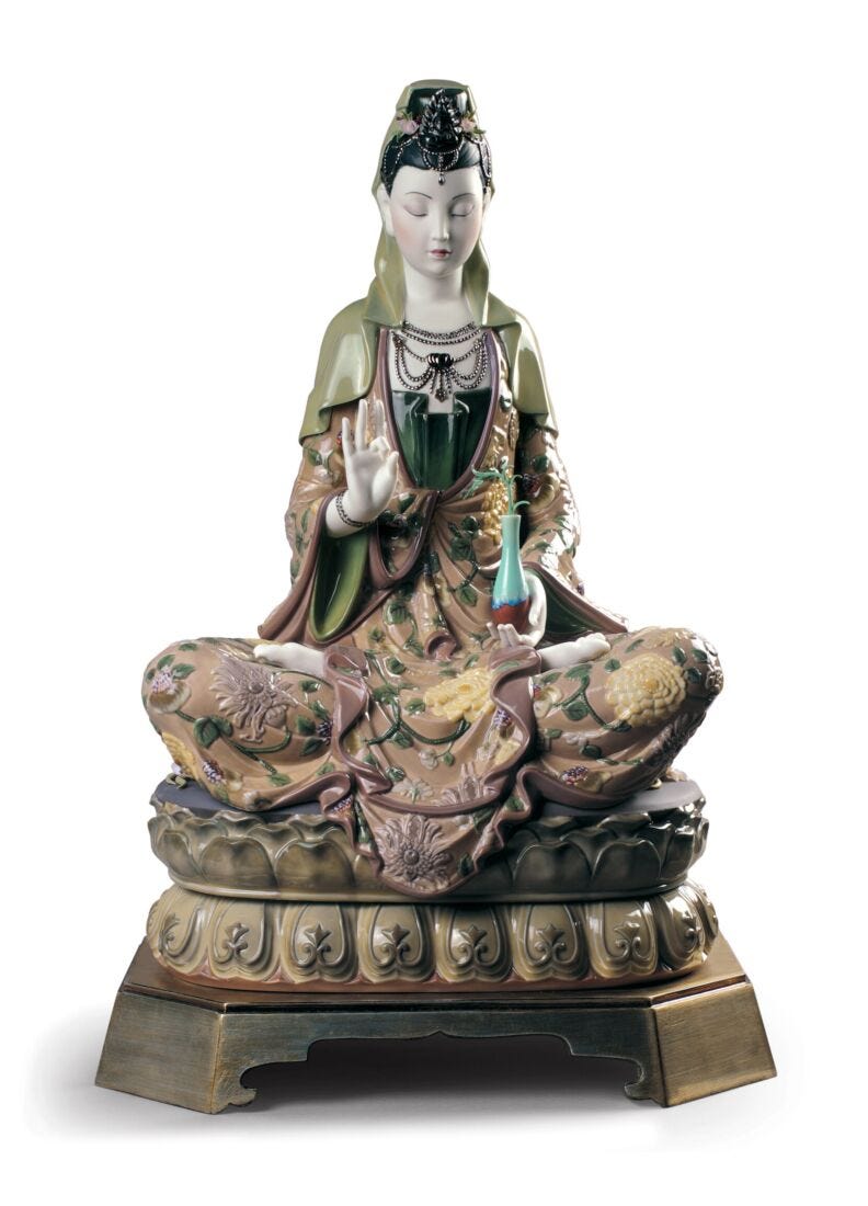 Escultura Kwan Yin. Serie limitada en Lladró