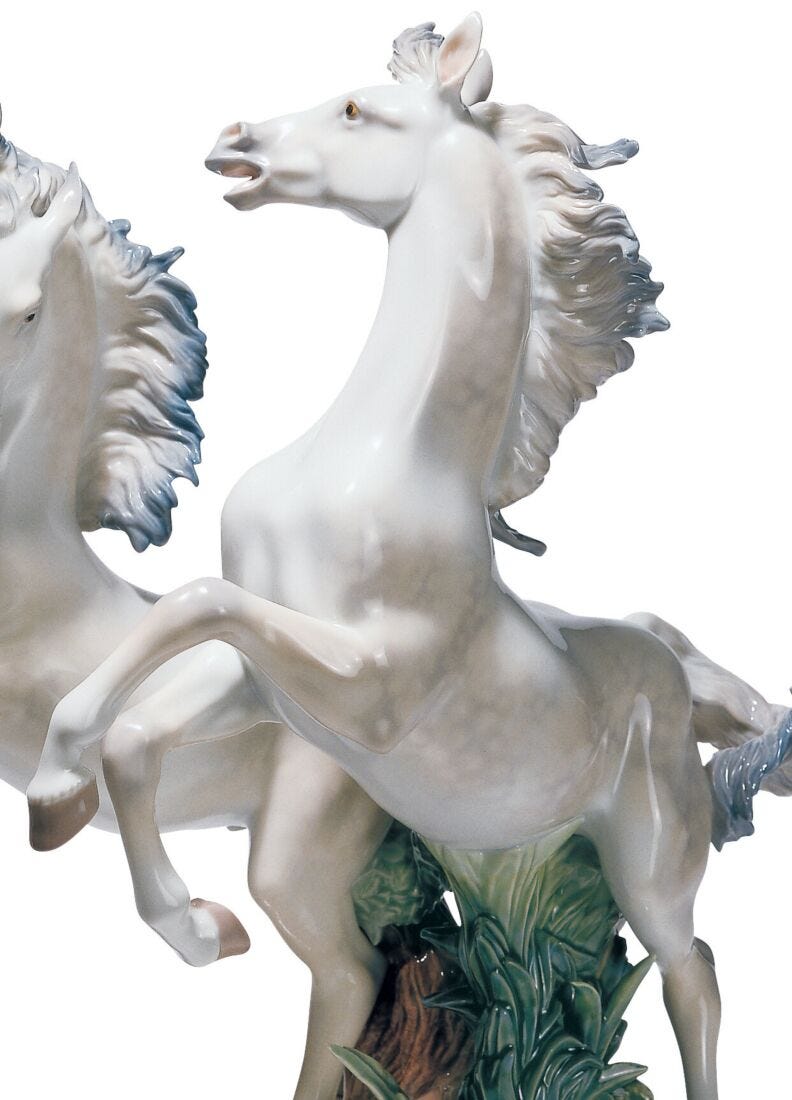 Free as The Wind Horses Sculpture. Limited Edition in Lladró