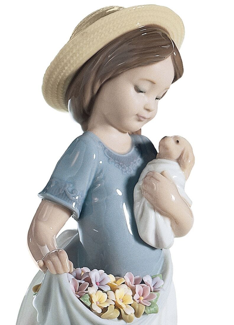 A Romp in The Garden Girl Figurine Type 626 in Lladró