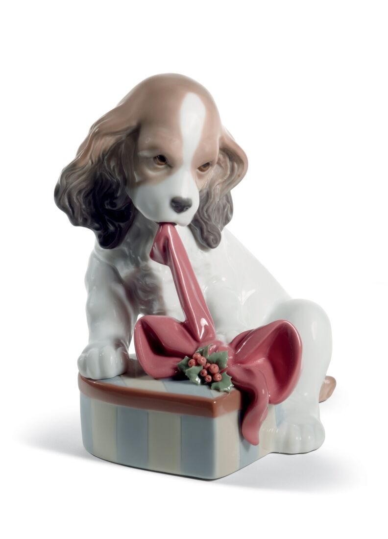 Figura perro Estoy impaciente Navidad, 1 de 2