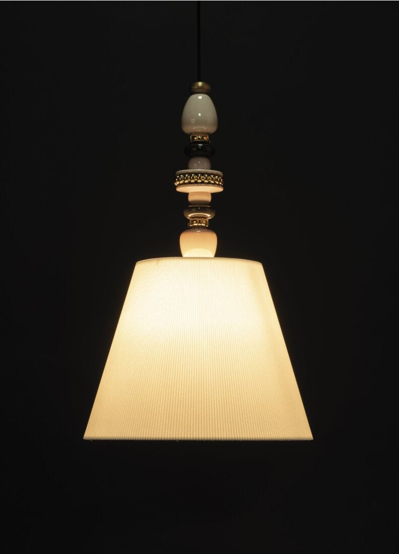 Lámpara de techo Firefly. Rosa y oro. (US) en Lladró