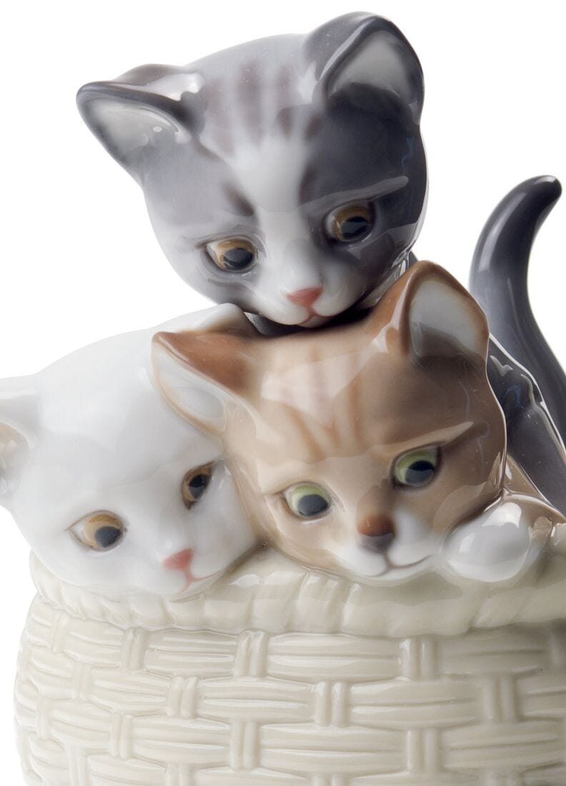 Curious Kittens Figurine in Lladró