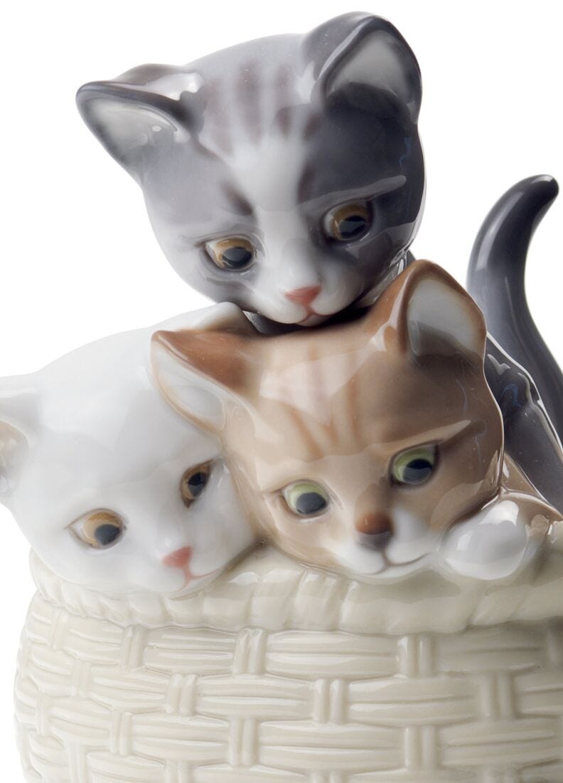 Figura Gatitos curiosos en Lladró