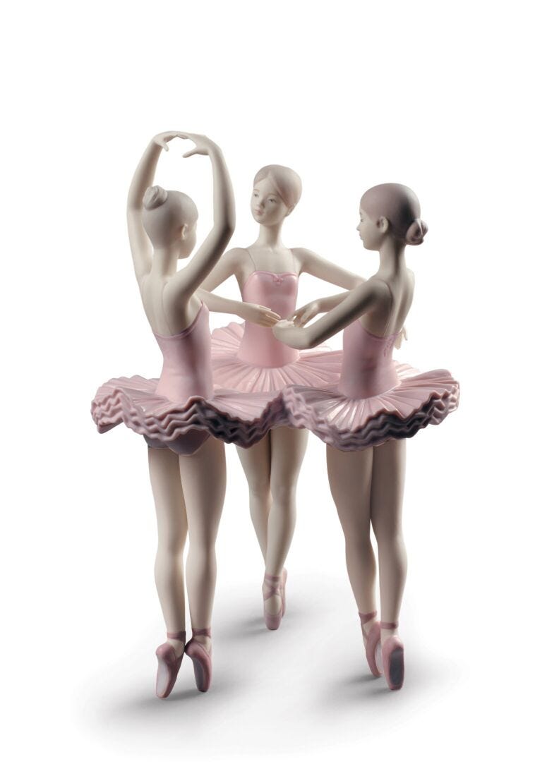 Figura bailarinas Nuestra pose de ballet en Lladró