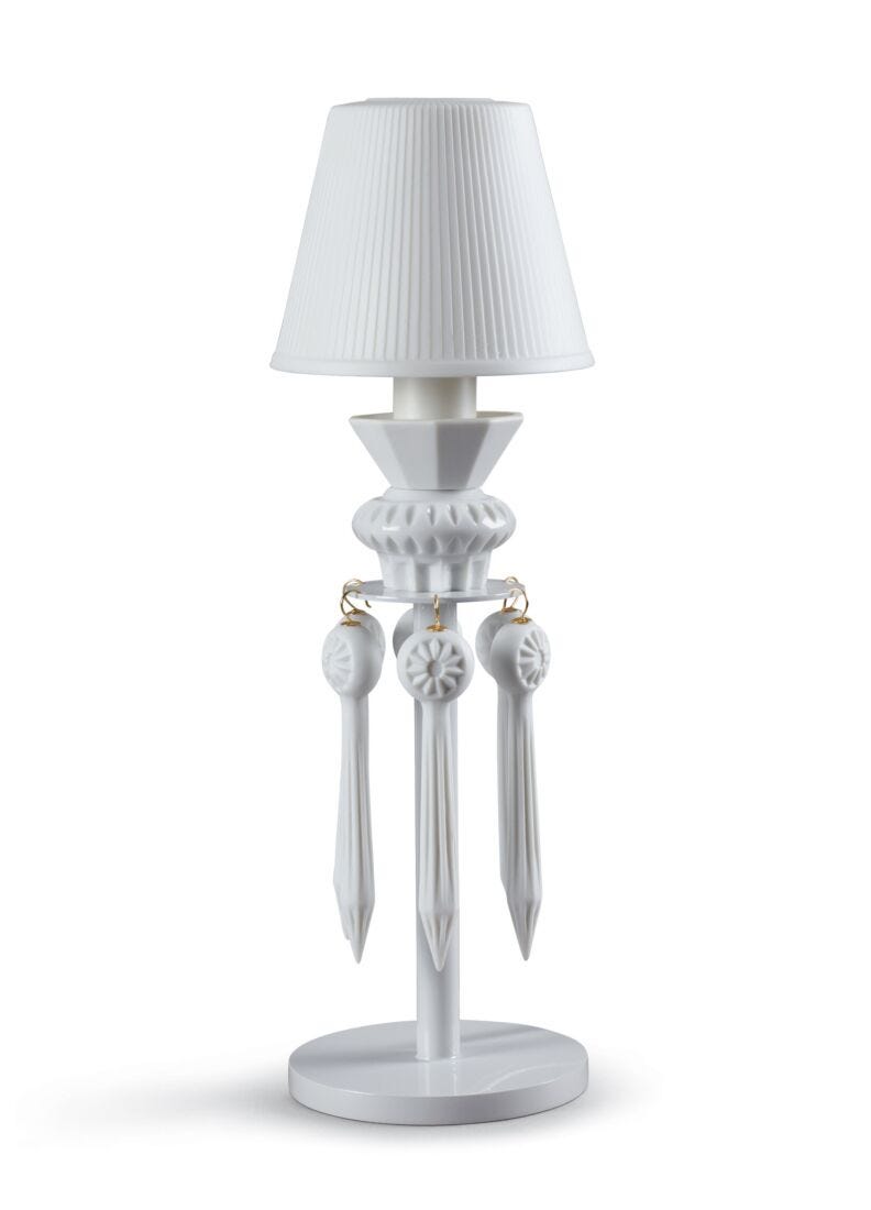Belle de Nuit Lithophane Table Lamp. White (US) in Lladró