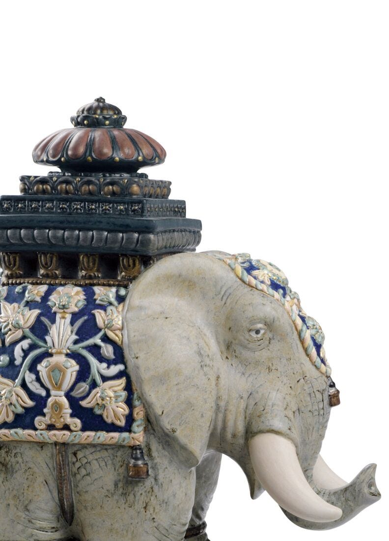 Scultura Elefante di Siam. Edizione limitata in Lladró
