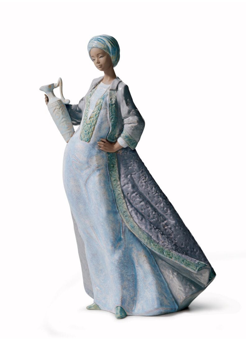 Figurina Donna Acque dell'oasi in Lladró