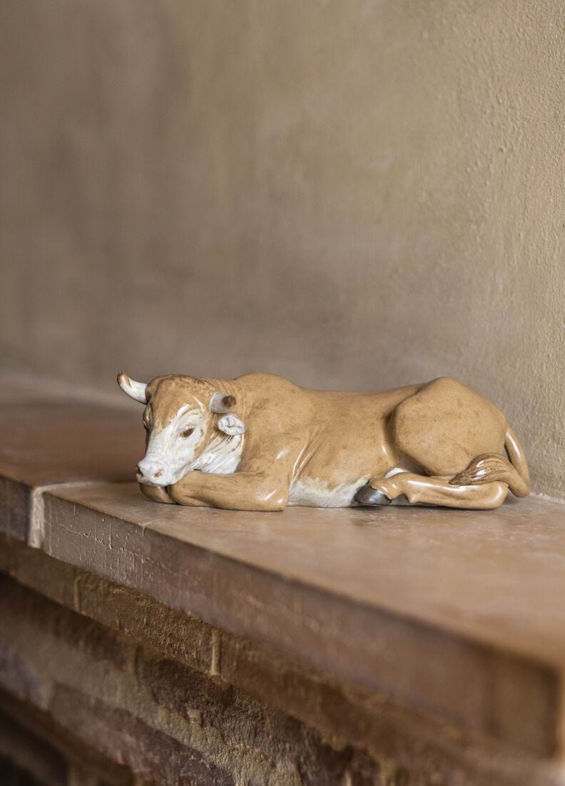 Ox Nativity Figurine. Gres in Lladró