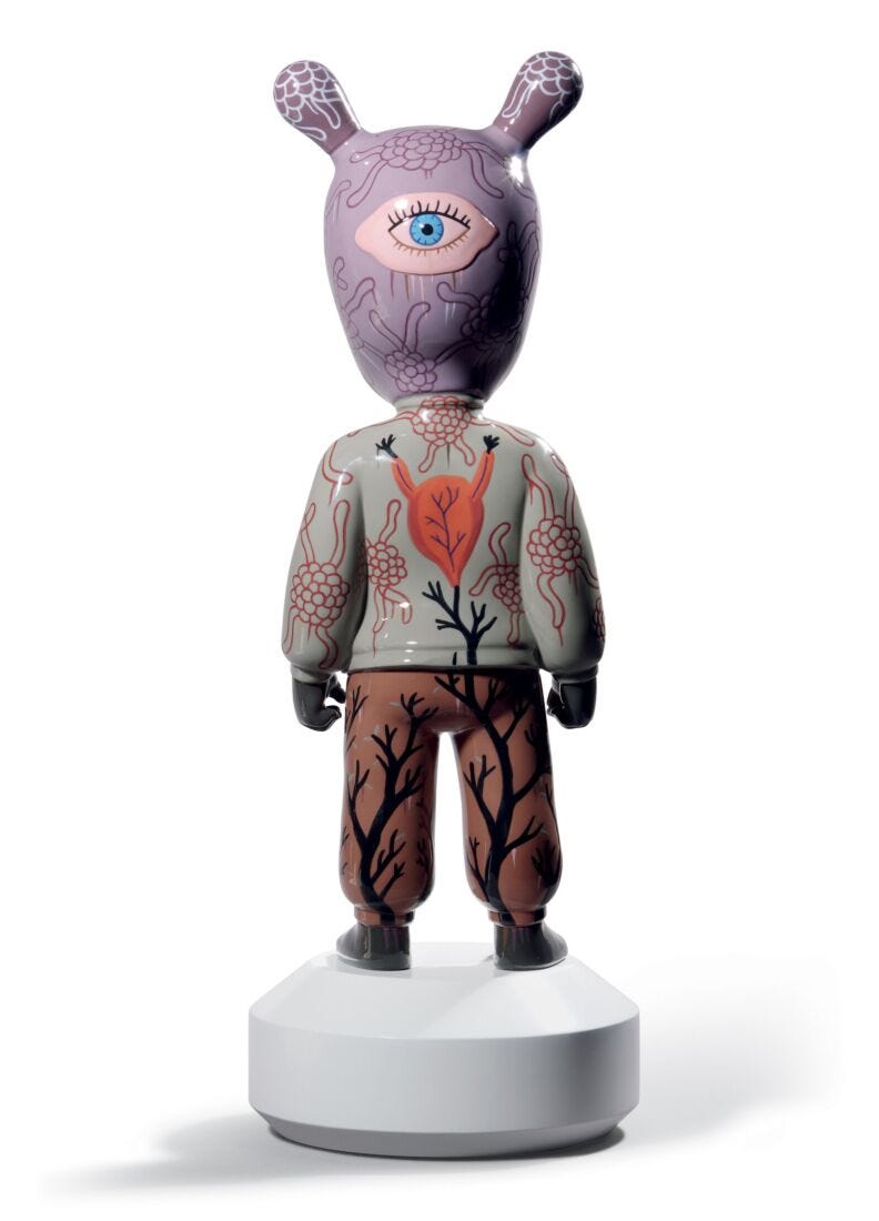 Figurina The Guest by Gary Baseman. Modello grande. Edizione limitata in Lladró