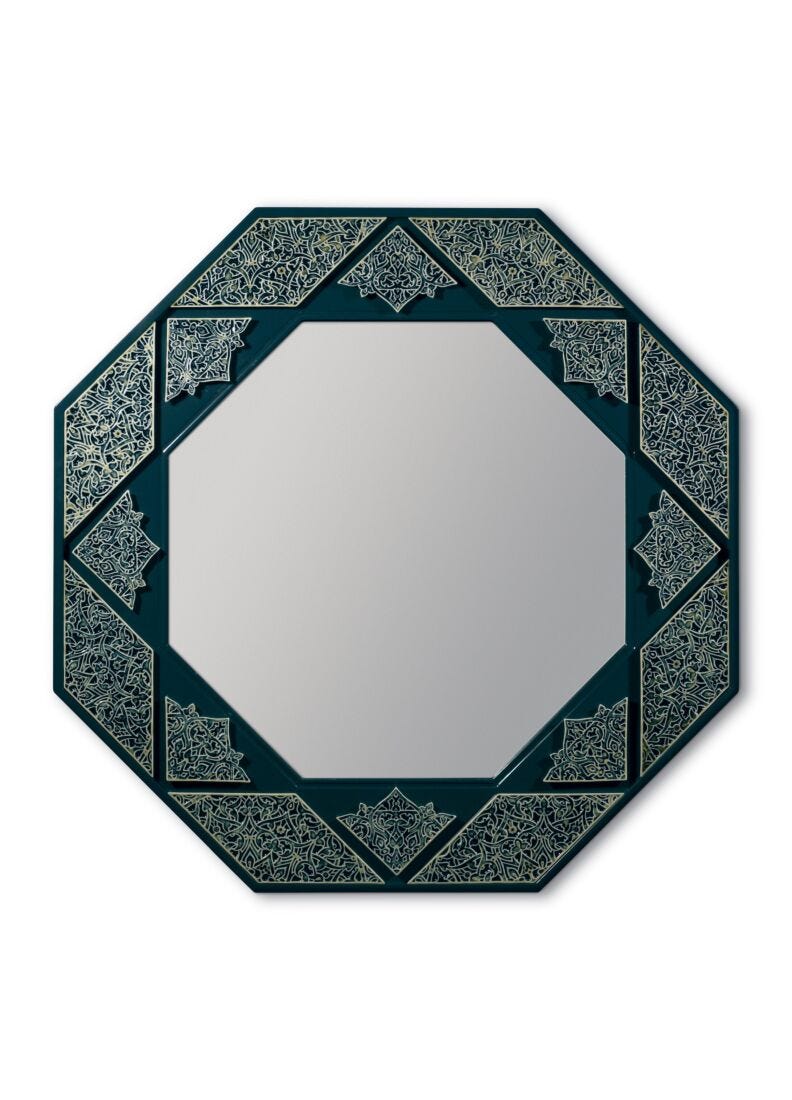 Specchio ottagonale (arabeschi) in Lladró