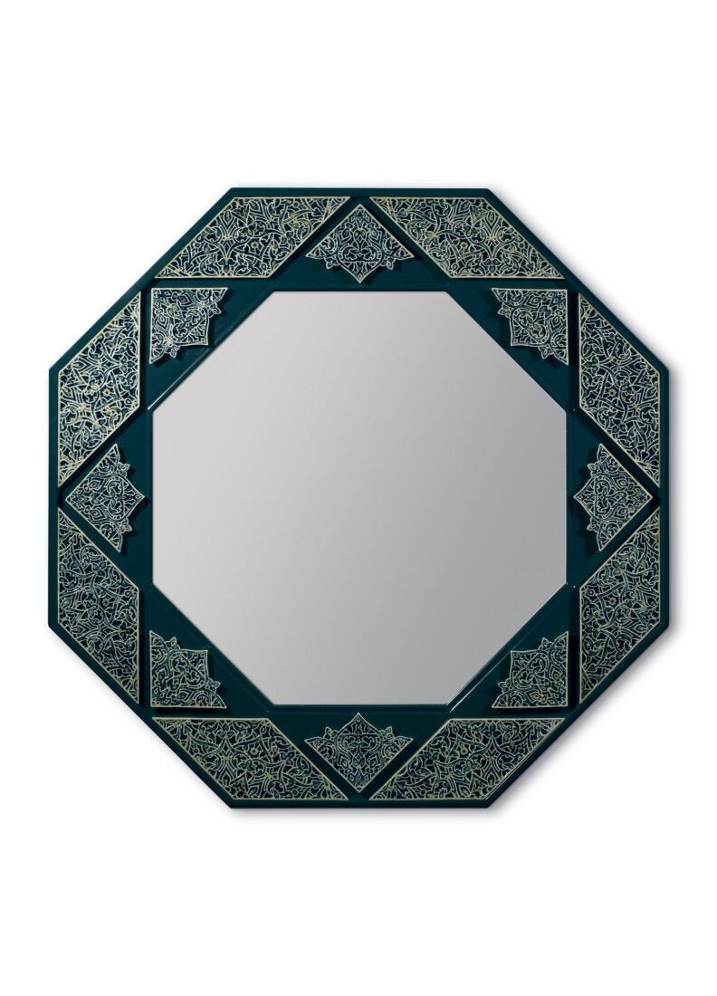 Arabesque Eight Sided Wall Mirror in Lladró