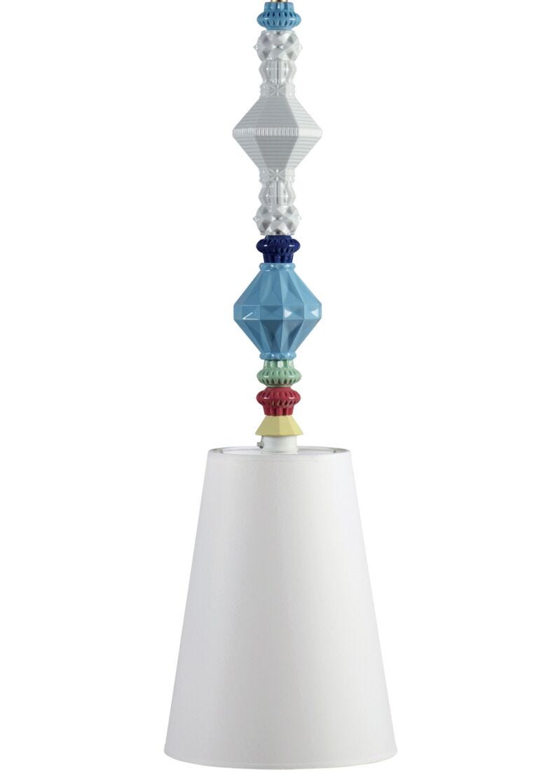 Belle de Nuit Ceiling Lamp II. Multicolor (US) in Lladró